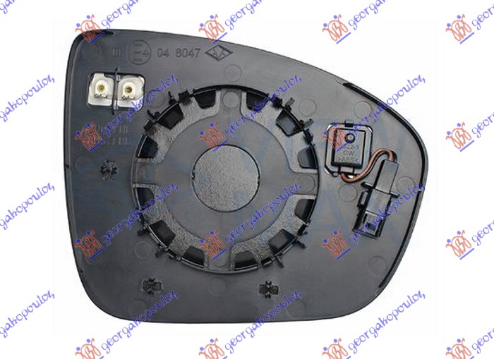 STAKLO RETROVIZORA SA GREJACEM (MRTAV UGAO) (ASFERICNO) RENAULT CAPTUR II 2020-2024 (HF)