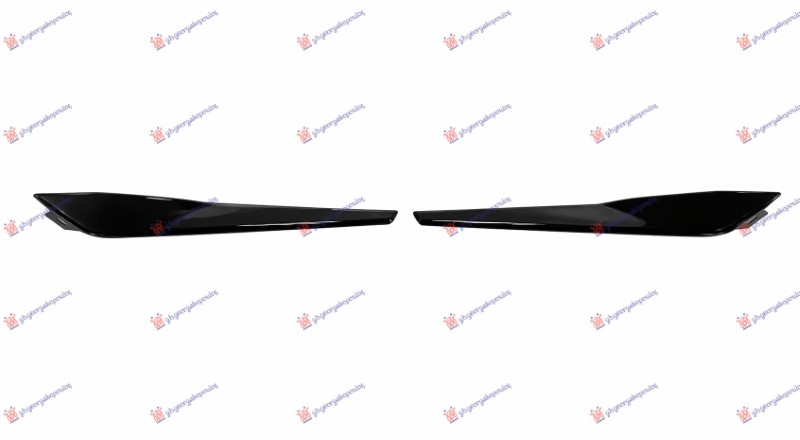 LAJSNA PREDNJEG BRANIKA DONJA SJAJ-CRNA (SET 2 KOM) RENAULT CAPTUR II 2024- (HF)