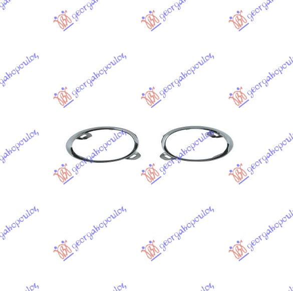 OKVIR MAGLENKE HROM (SET) RENAULT MEGANE H/B - S.W. 2014-2015 (KM0/KM1)