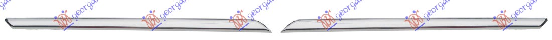 LAJSNA PVC MASKE HROM (SET) RENAULT MEGANE COUPE/CABRIO 2014-2016 (DZ0/DZ1)