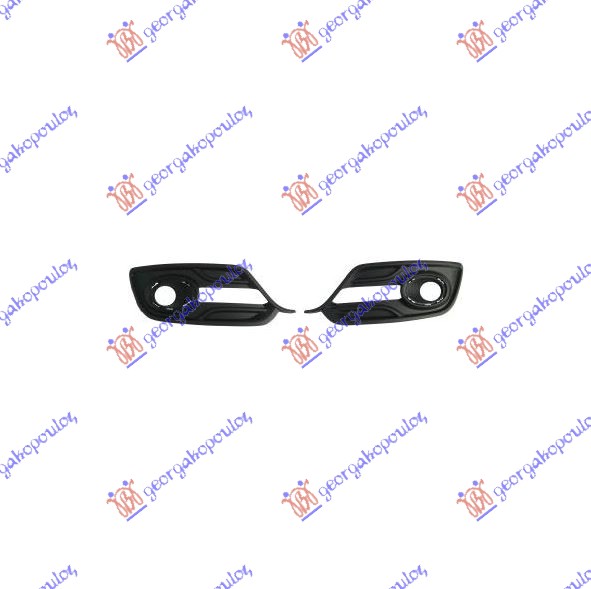 RESETKA PREDNJEG BRANIKA (SA MAGLENKOM) (SA LED DNEVNIM SVETLOM) (SET) RENAULT MEGANE H/B - S.W. 2014-2015 (KM0/KM1)