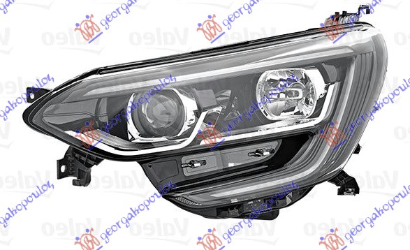 FAR ELEKTRICNI (H7/H7) CRNI SA LED DNEVNIM SVETLOM (VALEO) RENAULT MEGANE H/B-S.W. 2015-2019 (B9A/M/N)