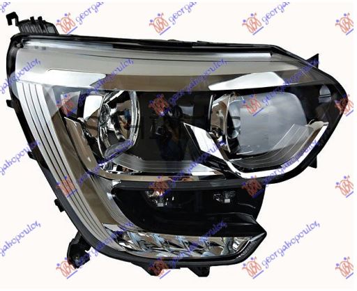 FAR ELEKTRICNI HROM (H7/H7) SA LED DNEVNIM SVETLOM (TYC) RENAULT MEGANE SDN 2016- (LVA/LVM/LVN)