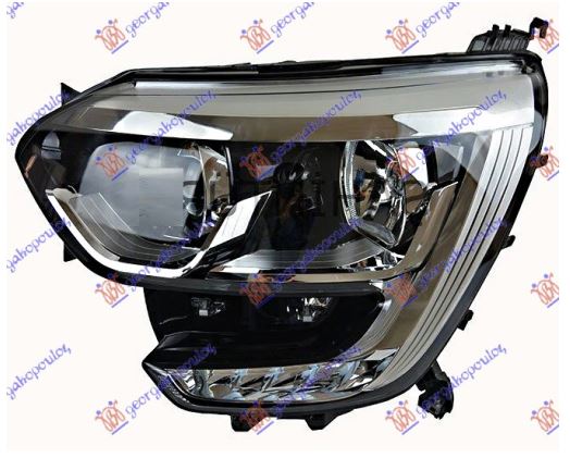 FAR ELEKTRICNI HROM (H7/H7) SA LED DNEVNIM SVETLOM (TYC) RENAULT MEGANE SDN 2016- (LVA/LVM/LVN)