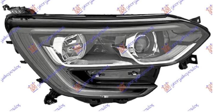 FAR ELEKTRICNI (H7/H7) CRNI LED DNEVNIM SVETLOM (TURSKA) RENAULT MEGANE SDN 2016- (LVA/LVM/LVN)