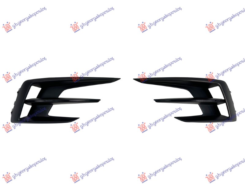RESETKA PREDNJEG BRANIKA CRNA (BEZ MAGLENKE) (SET) RENAULT MEGANE H/B-SW 2019- (B9A/M/N)