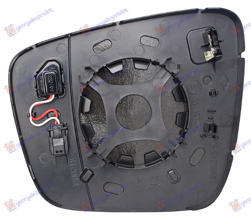 STAKLO RETROVIZORA SA GREJACEM (MRTAV UGAO) (2 PIN) (ASFERICNO) RENAULT KANGOO 2021-