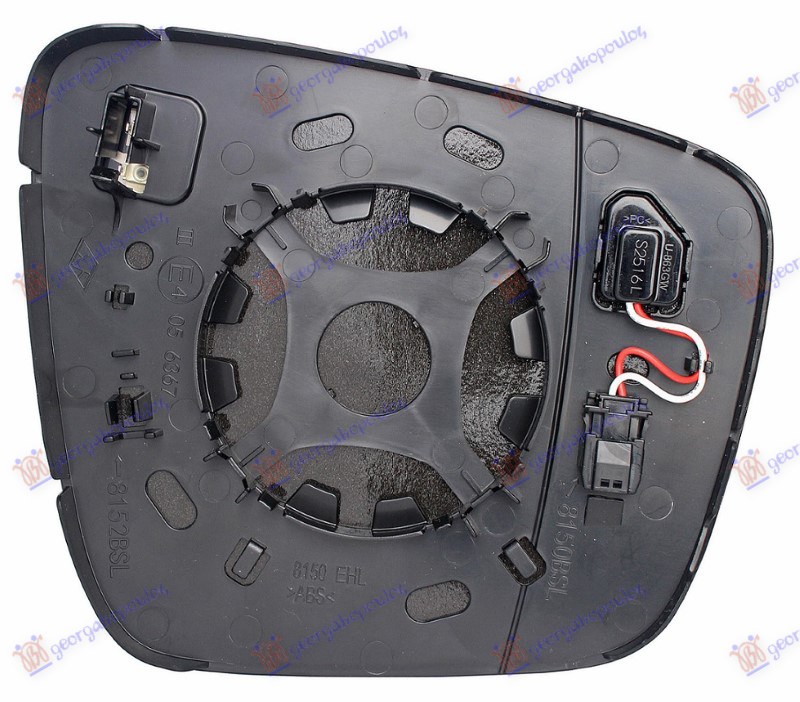 STAKLO RETROVIZORA SA GREJACEM (MRTAV UGAO) (2 PIN) (ASFERICNO) RENAULT KANGOO 2021-