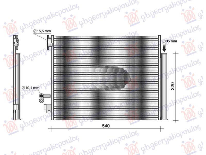 HLADNJAK KLIME 1.3 BENZIN - 1.5 DIZEL (503x393) RENAULT EXPRESS 2021-