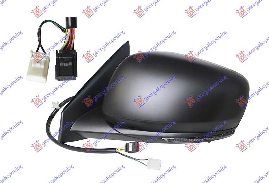 RETROVIZOR ELEKTRICNI SA GREJACEM PM (ELEKTRO-SKLOPIV) (MIGAVAC) (MRTAV UGAO) (A KVALITET) RENAULT KADJAR 2019- (HA/HL)