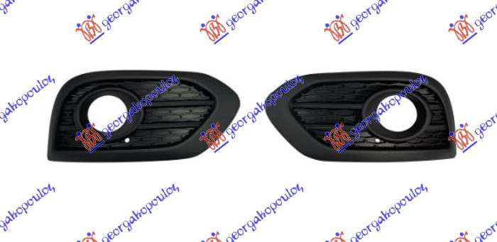 RESETKA PREDNJEG BRANIKA (SA MAGLENKOM) (SET) RENAULT KADJAR 2019- (HA/HL)