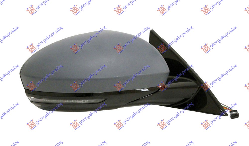 RETROVIZOR ELEKTRICNI SA GREJACEM PM (MIGAVAC) (SENZOR) (9 PIN) RENAULT TALISMAN SEDAN/GRANDTOUR 2015- (LP)