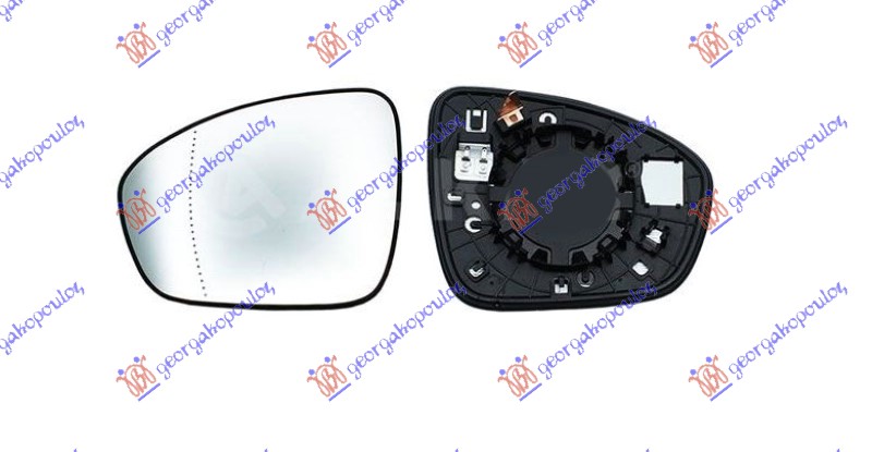 STAKLO RETROVIZORA SA GREJACEM (ASFERICNO) RENAULT MEGANE CONQUEST 2020- (LVA)