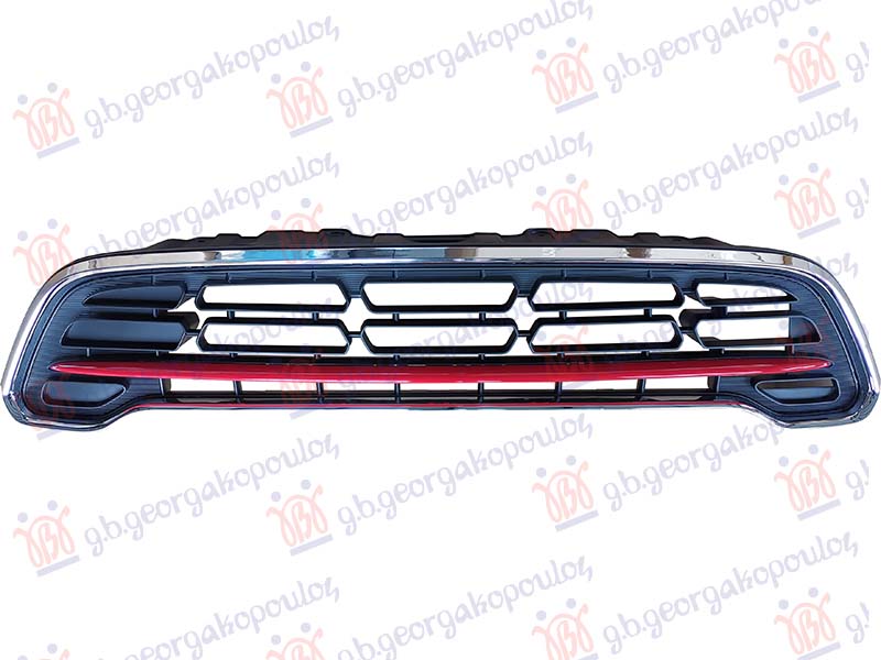 PVC MASKA (CRVENA LAJSNA) (HROM OKVIR) (JCW) MINI PACEMAN 2013-2016 (R61)