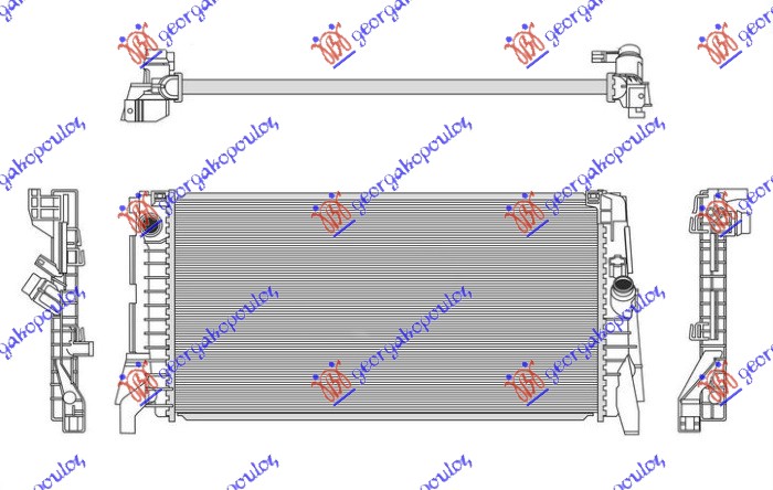 HLADNJAK MOTORA 1.5/2.0 (S) BENZIN (MANUELNI/AUTOMATSKI) (680x355)  CLUBMAN (F54) 15-