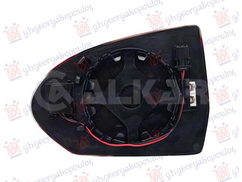 STAKLO RETROVIZORA SA GREJACEM (MRTAV UGAO) (2+2 PIN) (KONVEKSNO) MG 4 2022- (EH32)
