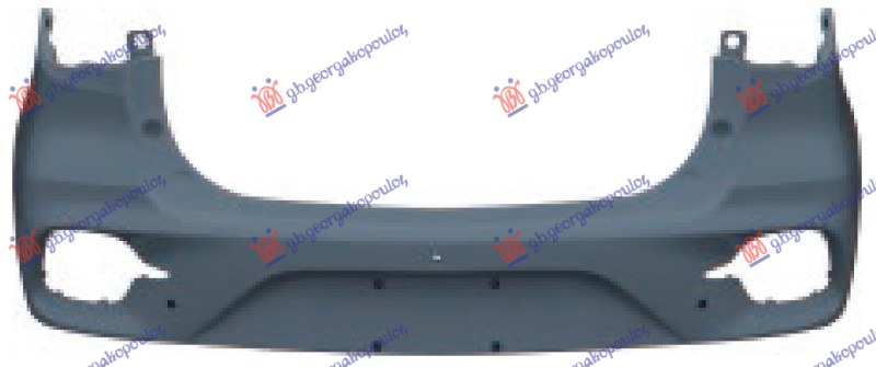 ZADNJI BRANIK PM (3 OTVORA ZA SENZORE) MG ZS 2021-2024 (AZS1)