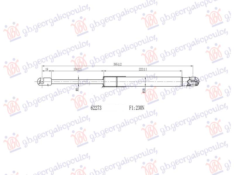 AMORTIZER HAUBE (396L-230N) LAND ROVER DEFENDER 2019- (L663)