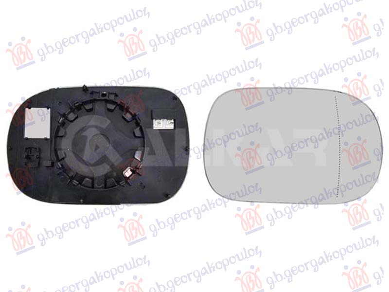 STAKLO RETROVIZORA (ASFERICNO) (2 PIN) MINI COOPER 5D 2024- (F66/F65)