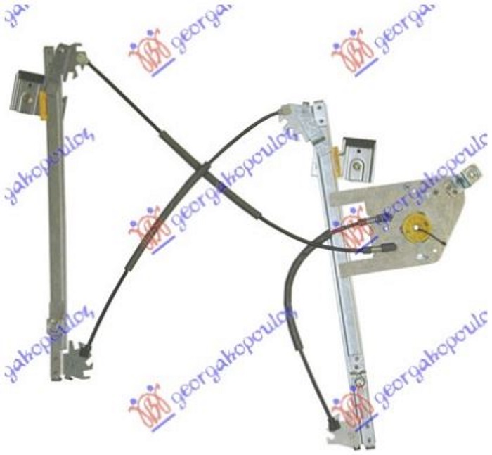 PODIZAC PREDNJEG PROZORA ELEKTRICNI (BEZ MOTORA) 4/5 VRATA SAAB 9.3 2007-2012 (YS3F/E79/D79/D75/E50)