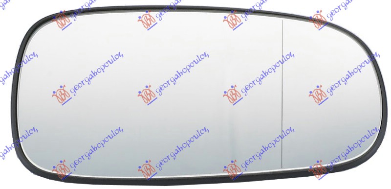 STAKLO RETROVIZORA SA GREJACEM (ASFERICNO) SAAB 9.3 2007-2012 (YS3F/E79/D79/D75/E50)