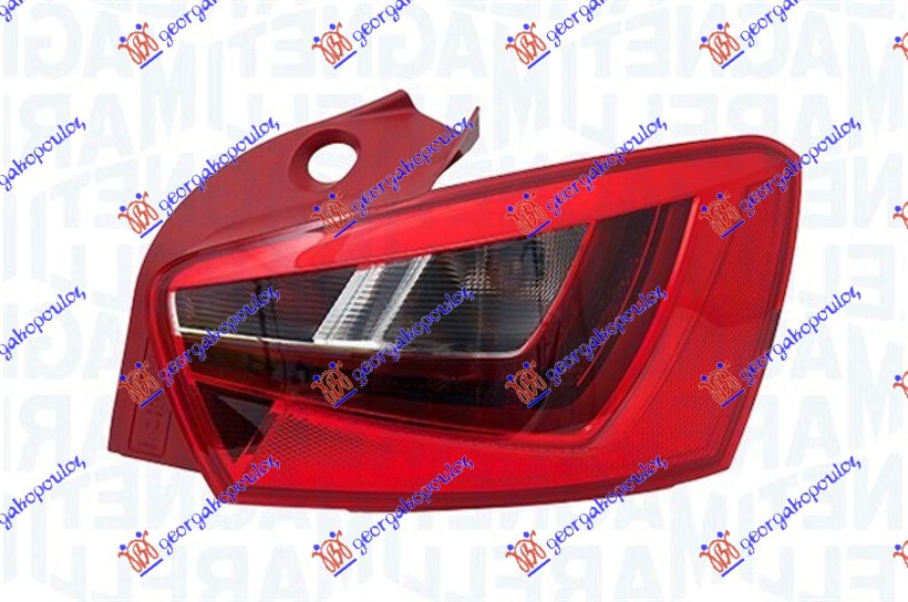 STOP LAMPA 5 VRATA CRVENO KUCISTE LED (MARELLI) SEAT IBIZA 2015-2017 (6J5/6P1)