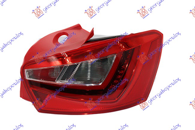 STOP LAMPA 5 VRATA (LED) (CRVENO KUCISTE) SEAT IBIZA 2015-2017 (6J5/6P1)