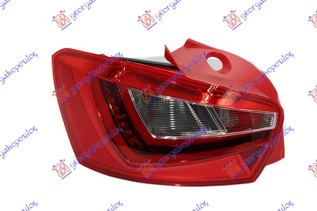 STOP LAMPA 5 VRATA (LED) (CRVENO KUCISTE) SEAT IBIZA 2015-2017 (6J5/6P1)