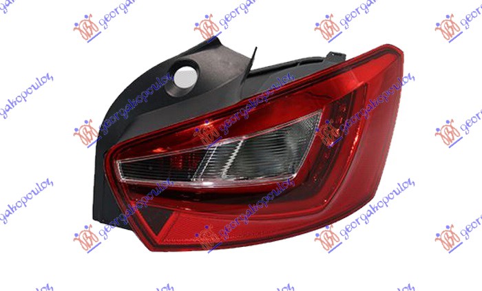 STOP LAMPA 5 VRATA (LED) (CRNO KUCISTE) SEAT IBIZA 2015-2017 (6J5/6P1)