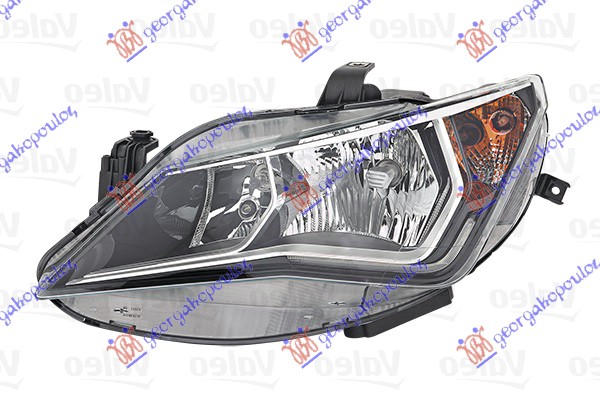 FAR ELEKTRICNI (DUPLO SOCIVO) SA LED DNEVNIM SVETLOM (VALEO) SEAT IBIZA 2015-2017 (6J5/6P1)