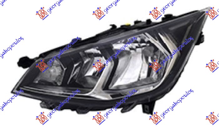 FAR ELEKTRICNI (H7/H7) (SA MOTOROM) SA LED DNEVNIM SVETLOM (TYC) SEAT IBIZA 2017- (KJ1/KJG)