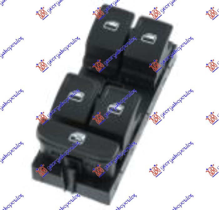 PREKIDAC U PREDNJIM VRATIMA (4 TASTERA) (8 PIN) AUDI A1 2018- (GBA/GBH)