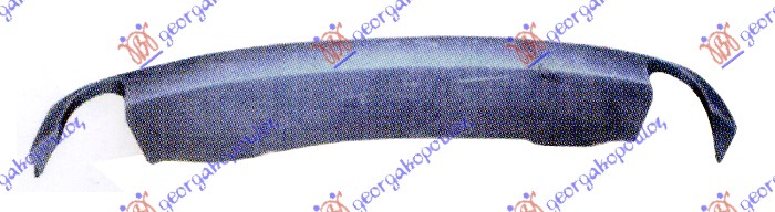 SPOJLER ZADNJEG BRANIKA (2 OTVORA ZA CEVI AUSPUHA) (PDS SENZOR) SKODA SUPERB 2008-2013 (3T4/3T5)