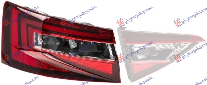 STOP LAMPA SPOLJASNJA CELA LED ZATAMNJENA (HELLA) SKODA SUPERB 2015-2019 (3V3/3V5)