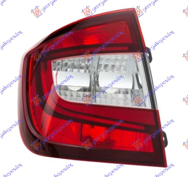 STOP LAMPA LED (L/B) (HELLA) SKODA RAPID 2012-2019 (NH3/NK3/NK6/NH1)