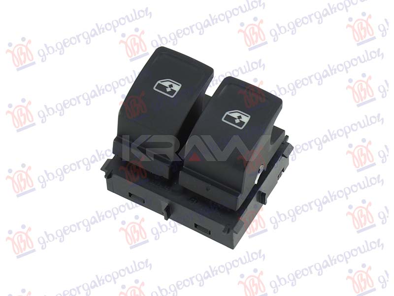 PREKIDAC U PREDNJIM VRATIMA (2 TASTERA) (4 PIN) SKODA OCTAVIA 6 2017-2020 (5E3/NL3/NR3/5E5/5E6)