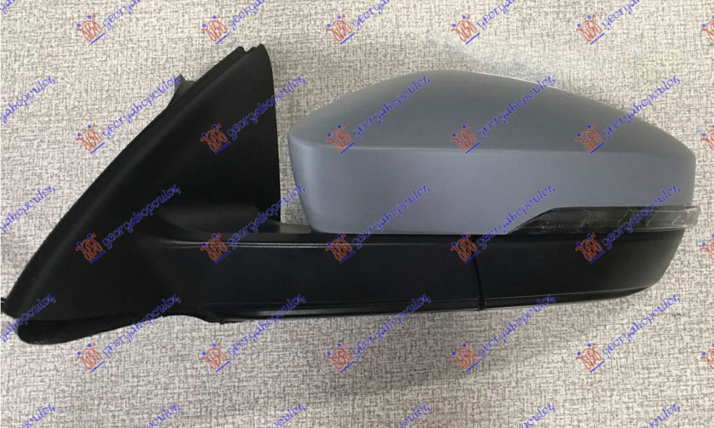 RETROVIZOR ELEKTRICNI SA GREJACEM PM (MIGAVAC) (6 PIN) (KONVEKSNO STAKLO) SKODA OCTAVIA 6 2017-2020 (5E3/NL3/NR3/5E5/5E6)