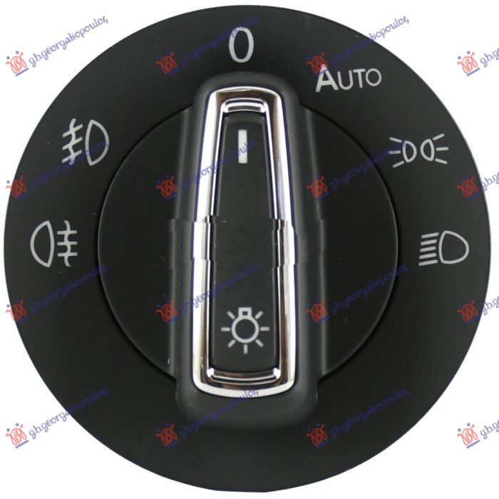 PREKIDAC ZA FAROVE (SA MAGLENKAMA) AUTO HROM (10 PIN) SKODA OCTAVIA 6 2017-2020 (5E3/NL3/NR3/5E5/5E6)