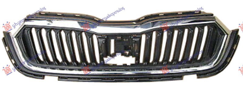 PVC MASKA KOMPLET SA HROM LAJSNOM -24 SKODA OCTAVIA 7 2020- (NX3/NN3/PV3/NX5/PV5)