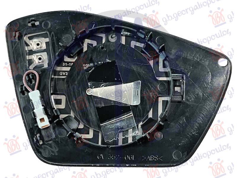 STAKLO RETROVIZORA SA GREJACEM (BEZ SAMOZATAMNJIVANJA - SA KABLOM KOJI PREMOSCUJE GRESKU) SKODA OCTAVIA 7 2020- (NX3/NN3/PV3/NX5/PV5)