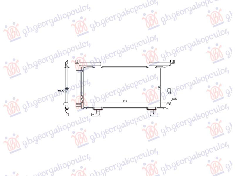 HLADNJAK KLIME ZA SVE MODELSE BENZIN/DIZEL (610x300x12) (KOYO) SUBARU LEGACY/OUTBACK 2015-2018 (BN)