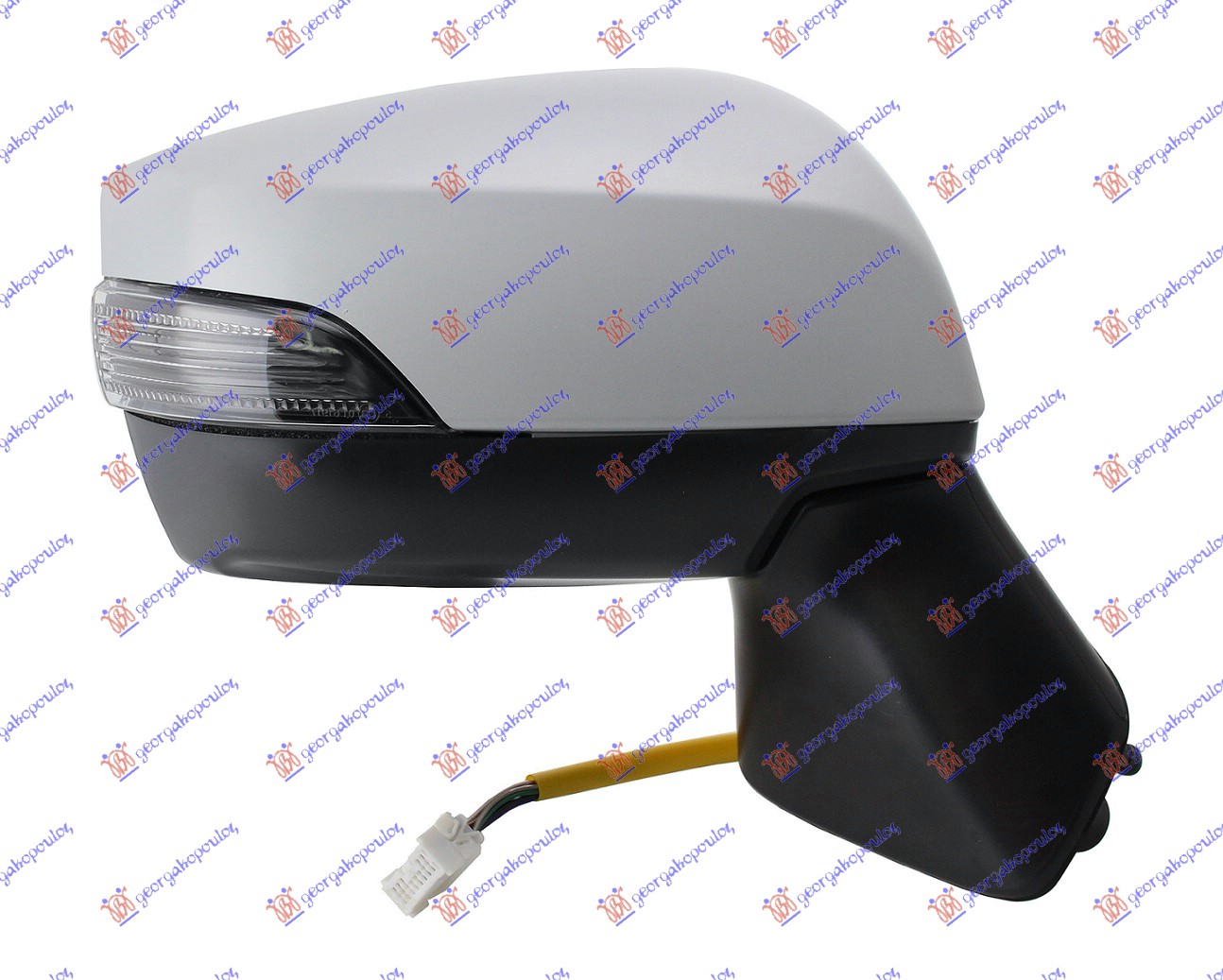 RETROVIZOR ELEKTRICNI SA GREJACEM PM (ELEKTRO-SKLOPIV) (A KVALITET) (KONVEKSNO STAKLO) SUBARU LEGACY/OUTBACK 2015-2018 (BN)