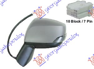 RETROVIZOR ELEKTRICNI SA GREJACEM PM (MIGAVAC) SUBARU IMPREZA 2012-2017 (GD/GJ/GP/GR/GH/G3)