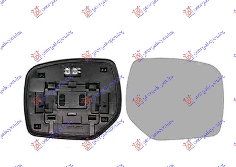 STAKLO RETROVIZORA SA GREJACEM (KONVEKSNO) SUBARU IMPREZA 2012-2017 (GD/GJ/GP/GR/GH/G3)