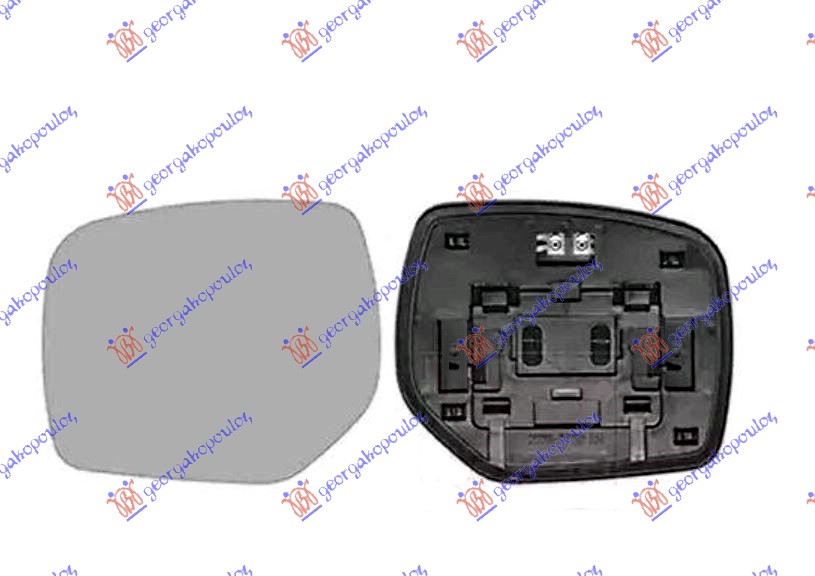 STAKLO RETROVIZORA SA GREJACEM (KONVEKSNO) SUBARU IMPREZA 2012-2017 (GD/GJ/GP/GR/GH/G3)