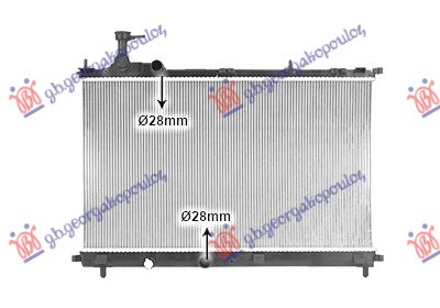 HLADNJAK MOTORA 1.4 BENZIN (375x650x26) SUZUKI SWIFT H/B 2017-2024 (AZ)