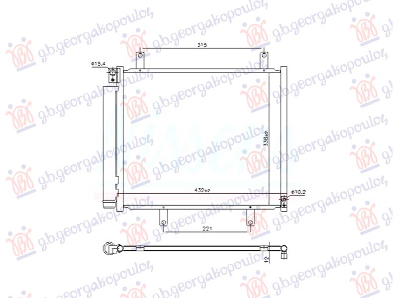 HLADNJAK KLIME 1.5 BENZIN (570x630x12) (KOYO) SUZUKI JIMNY 2018- (A6G)