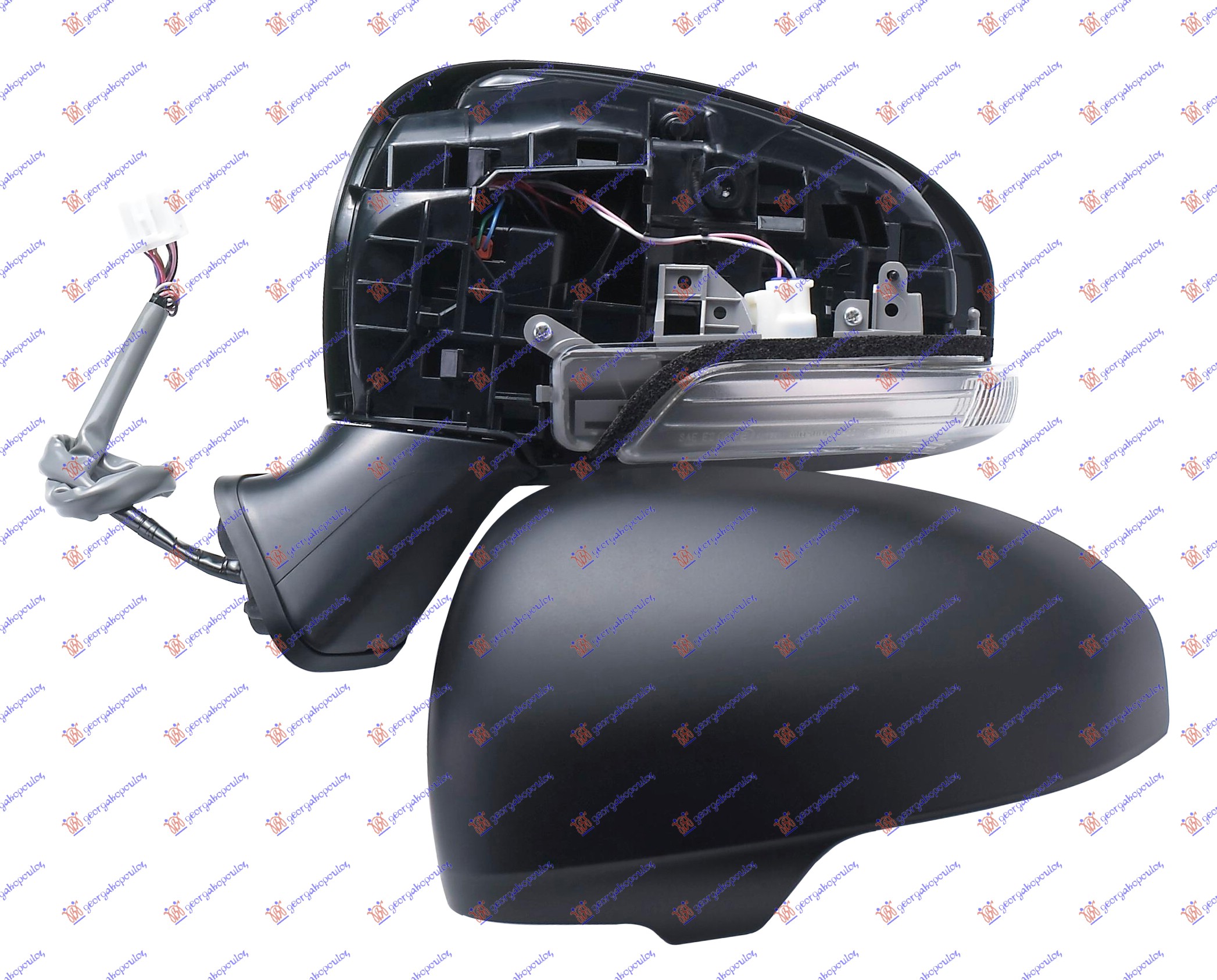 RETROVIZOR ELEKTRICNI SA GREJACEM PM (MIGAVAC) TOYOTA PRIUS 2012-2016 (W4)