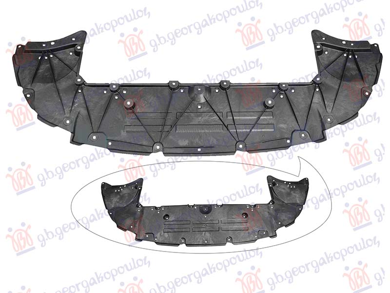 ZASTITA MOTORA PREDNJA TOYOTA PRIUS 2023- (W6)