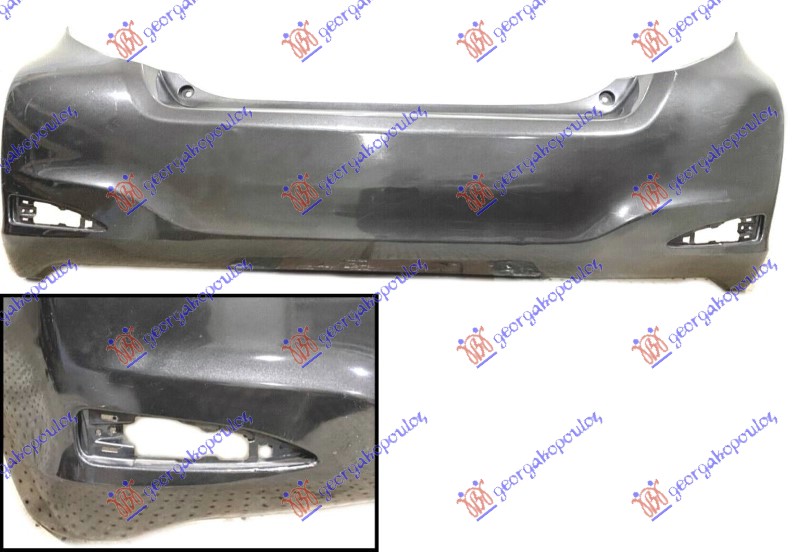 ZADNJI BRANIK (SA OTVORIMA ZA KATADIOPTERE) (JAPAN) TOYOTA YARIS III 2011-2014 (P13)